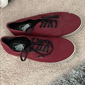 Maroon Vans size 9